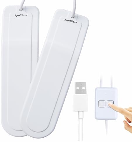 portable usb shoe dryer close up showing vents and timer