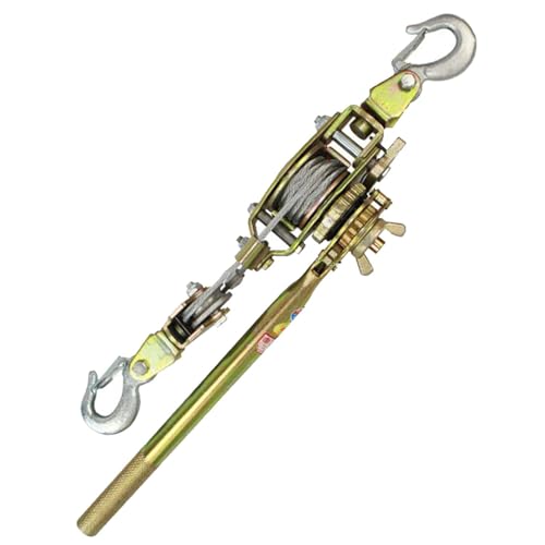 Treuil manuel portable avec frein automatique pour tirage de câbles et remorquage