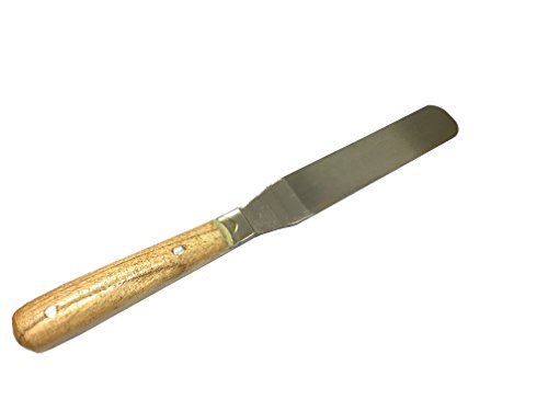 Ink Mixing Knife Metal with Wooden Handle 1