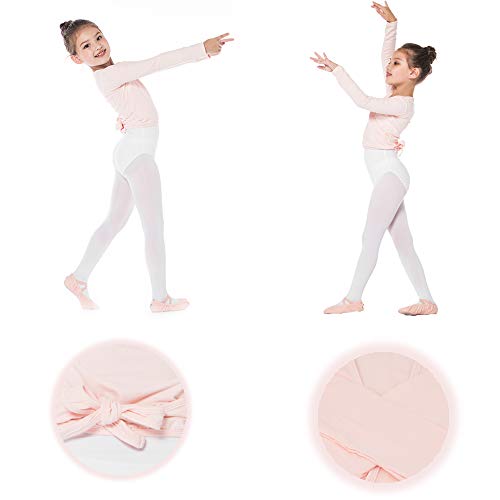 Bezioner Ballet Wrap Top Girls Ballet Sweater Dance Sweater for Girls