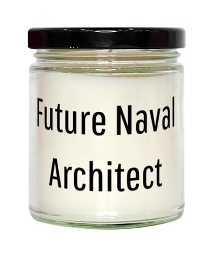 Joke Naval architect Gifts, Future Naval Architect, Inspirational Scent Candle For Coworkers, From Boss