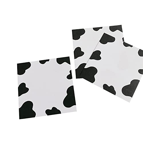 Mini notes vierges imprimé vache pour organiser le bureau et la maison