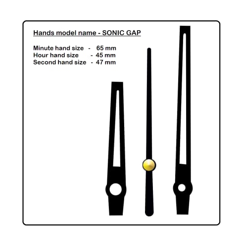Image of KEDAR Ajanta Quartz Ortime Sweep & Silent Movement Machine for Wall Clock with Fancy Needles (Made in India)-S076
