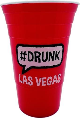 #DRUNK Las Vegas 32 oz Party Cup, Red
