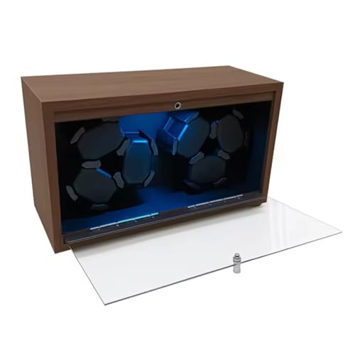 LTdlhFk Caja Enrollable Automática De 6 Ranuras, Ajuste De 4 RPM, Motor Silencioso, LED Azul, Almohadilla Retráctil, para Guardar Relojes Automáticos. A