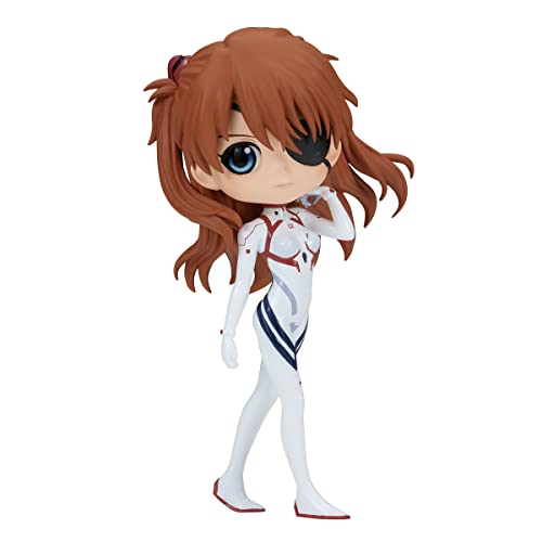 BANPRESTO Q Posket Figure Asuka Shikinami Langley Evangelion: 3.0+1.0, Plugsuit Style 14 cm BP88483 Multi-Coloured