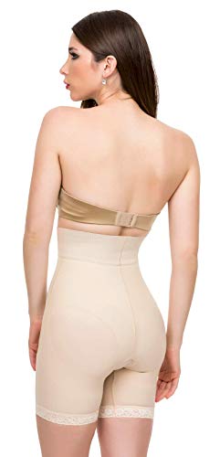 Isavela Womens 2nd Stage High Waist Abdominal Above Knee Compression Girdle (GR04)4