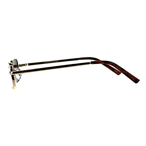 PASTL Perfect Rectangular Sunglasses Unisex Fashion Metal Frame UV 4004