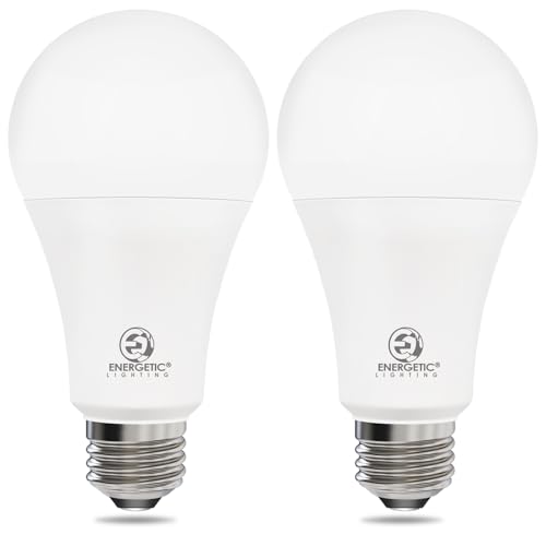 Radar Motion Sensor Light Bulbs, 14.5W 100W Equivalent A21 LED Bulb, 1500LM Dusk to Dawn LED Bulbs...