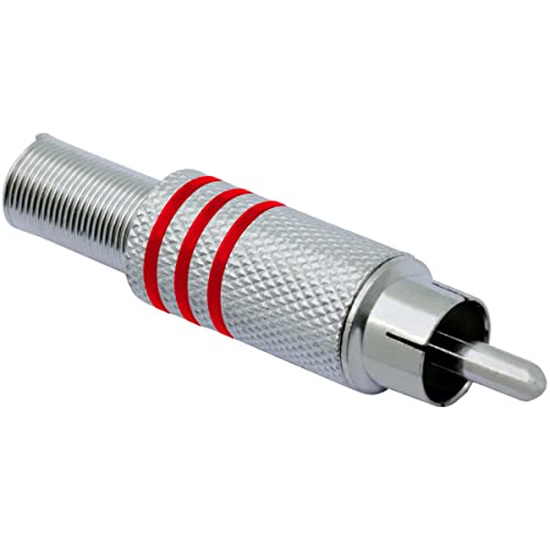 Metal Cinch Connectors 610161 for Cable 6 mm, Red