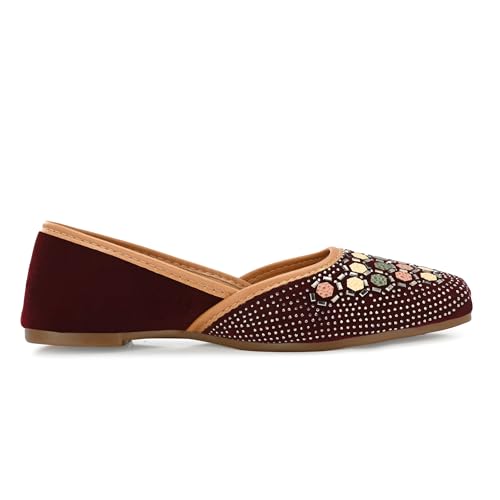 Image of Flavia Womens Flv07 Ballet Flat | Ethnic Shoes | Wedding Footwear | Fashionably Stylish for Everyday wear