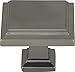 Atlas Homewares 289-SL Sutton Place Collection 1.25 Inch Square Cabinet Knob, Slate Finish