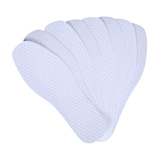 DOITOOL 30 Pares de Plantillas Descalzos Desechables Desechables Plantilla Plana Inserción de Revestimiento Deportes Verano Pie Olor Eliminator Plantsoles Tamaño 45 ( ) Cover