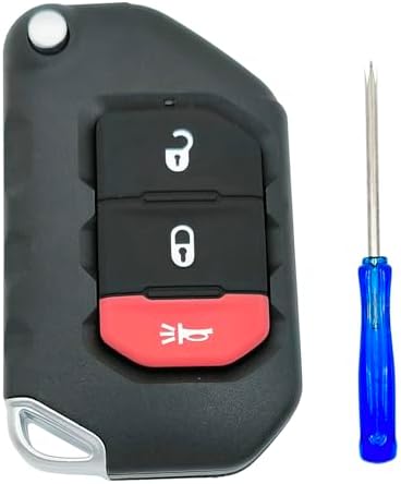 Amazon.com: Folding Replacement Key Fob Cover for Jeep 2020 2021 ...