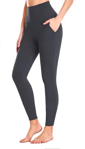 Girls Leggings with Pockets-Kids Soft High Waist Athletic Workout Dance Running Yoga Pants for 6-14Years