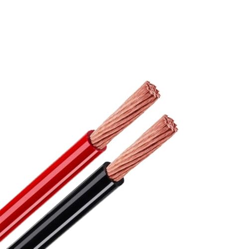 Câble électrique 2 AWG en cuivre pur conducteur solide 5m isolation PVC noir