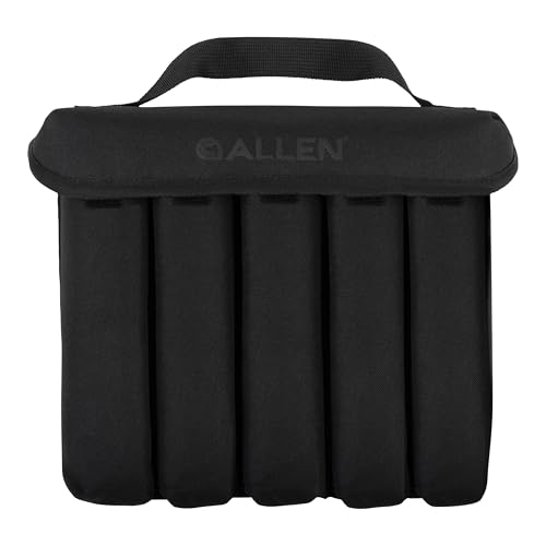 Allen Company Tactical Suppressor Case - Holds 5 Suppressors up to 8.75 x 2.25 - Padded Lining NFA Document Storage Pocket & Soft Carry Handle for Range & Transport - Black