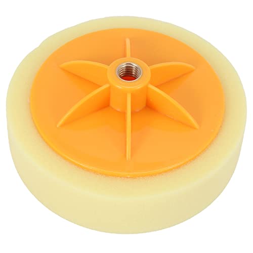 Pqahffowr - Rueda de pulido de cera para coche, 15 cm, herramienta de kit de protección de cera de rueda de pulir M14 para pulidor de coche amarillo