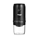 Lifenaxx Moulin à Café Électrique – Broyeur à Cône Céramique avec 40 Niveaux de Mouture – Rechargeable USB-C – Compact et Silencieux – Idéal Espresso, Filtre, French Press - LX-063