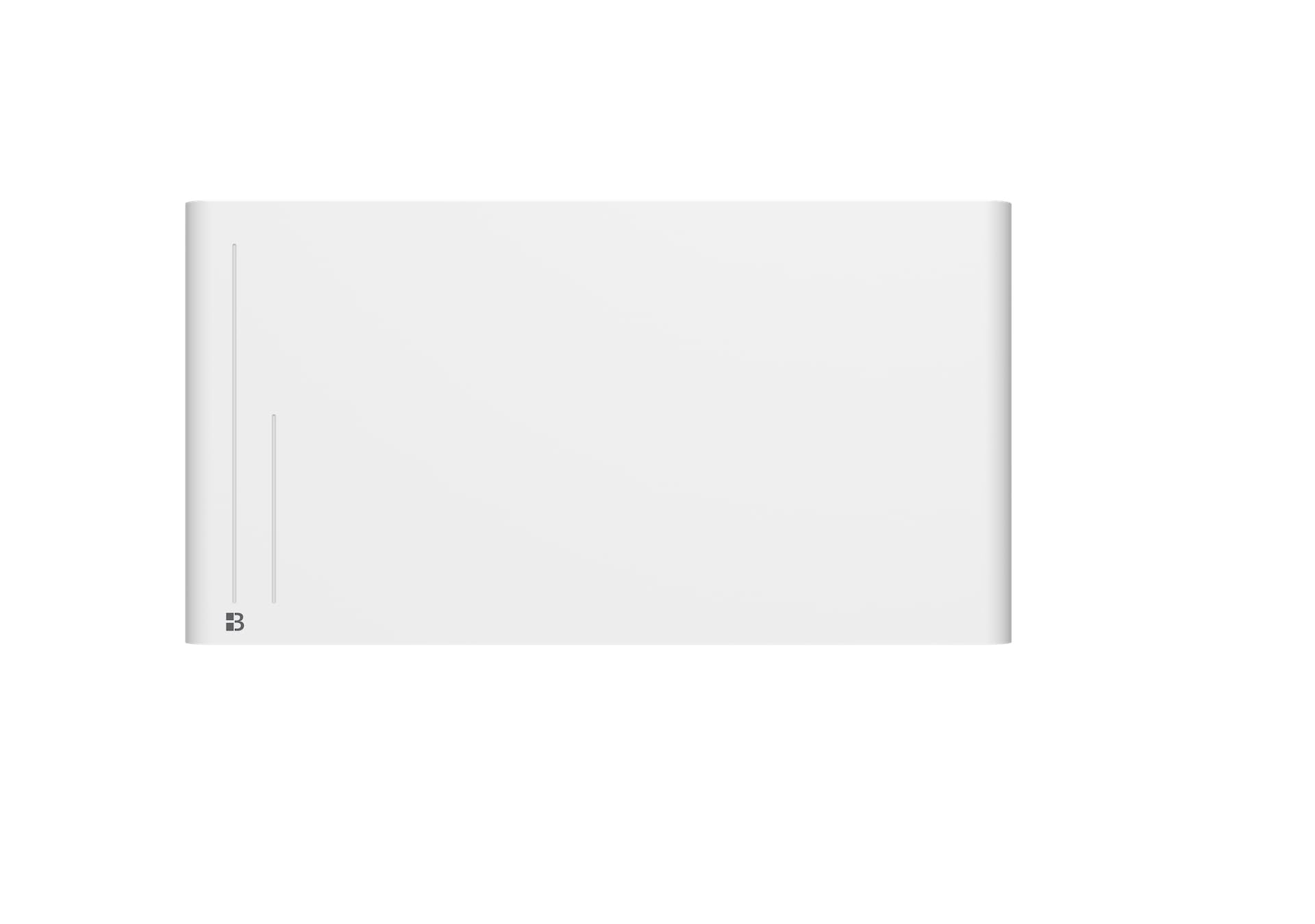 BESTHERM - Radiateur électrique fixe à inertie sèche céramique 2000W Bestherm ALBA horizontal blanc