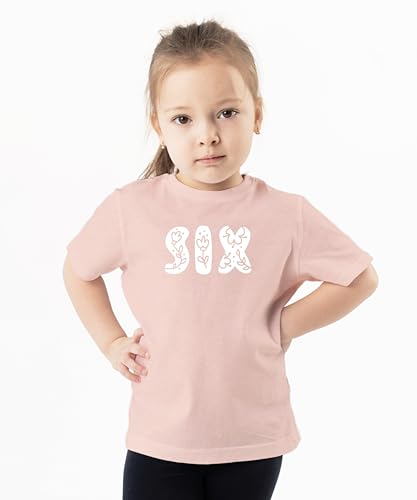 Image of Floral Numbers Ages 1-7 Birthday Girl Shirt for Baby & Toddler Youth Girls