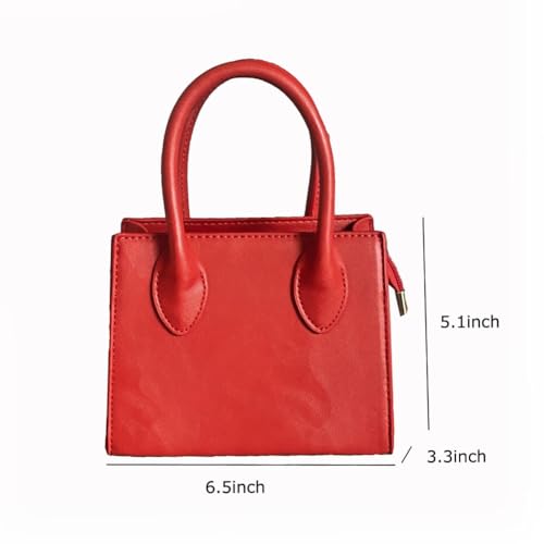 Bolso bandolera pequeño para mujer de cuero sintético miniatura 6