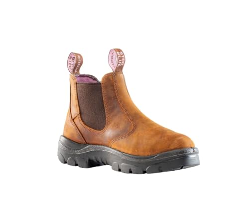STEEL BLUE 100% COMFORT - STEEL BLUE 100% Comfort Hobart Ladies Met PR Boot - Brown, Size 10 W - Best Deal on Amazon