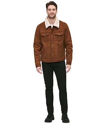 Image of Levi's Men's Faux Leather Classic Trucker Jacket