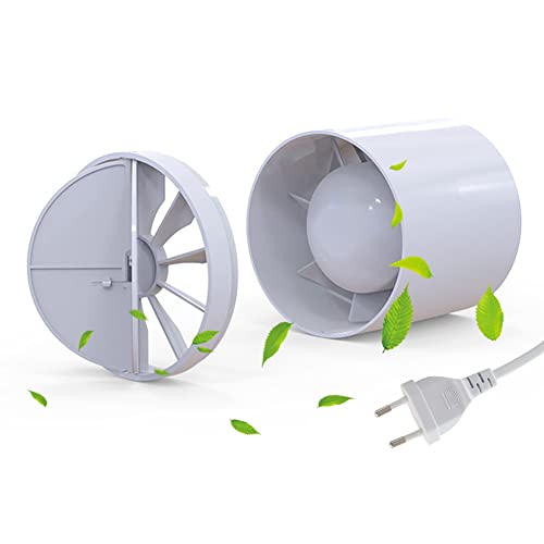 Alta qualità: realizzato in resistente plastica ABS per resistenza alla corrosione e all'invecchiamento, motore con cuscinetti a olio per alta efficienza e lunga durata del ventilatore. I ventilatori possono essere installati su superfici orizzontali o verticali piatte.