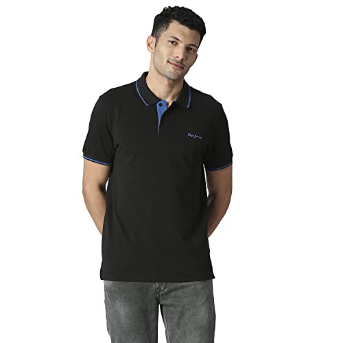 Image of Pepe Jeans Men's Cotton Regular Fit Maxton Solid Polo