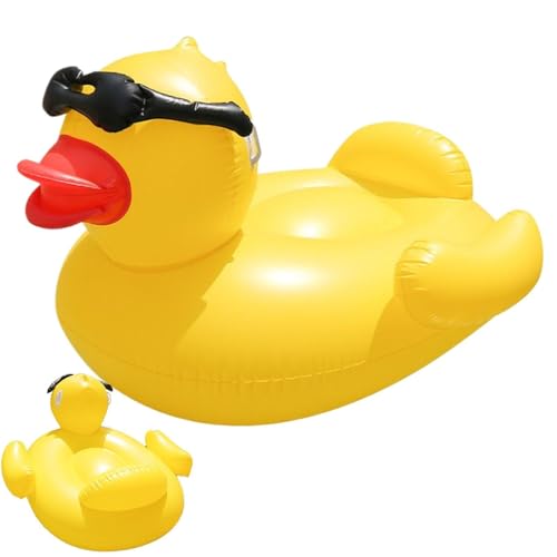 Tube de natation canard géant pour éviter l'inconfort des bouées classiques cet été