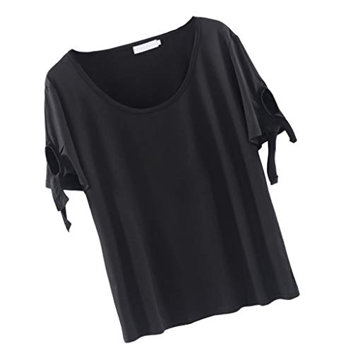 menolana Camiseta para Mulheres com Gola Larga Folgada de Verão, XL 2XL 3XL 4XL 5XL - 2XL
