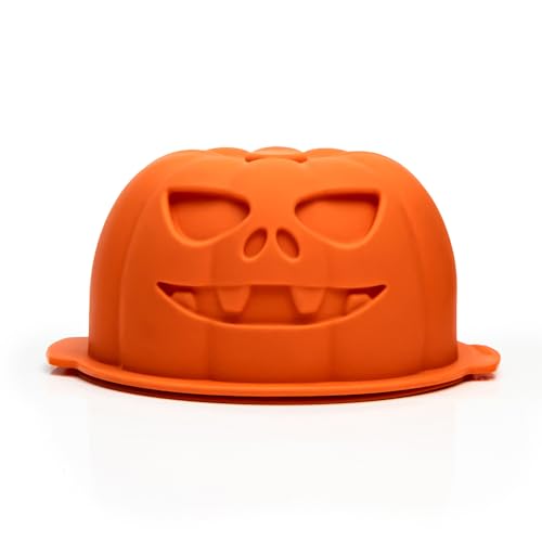 CECOA Moldes de calabaza Halloween Sorpresa/100% silicona antiadherente, garantizados sin BPA/cocción perfecta, desmolde