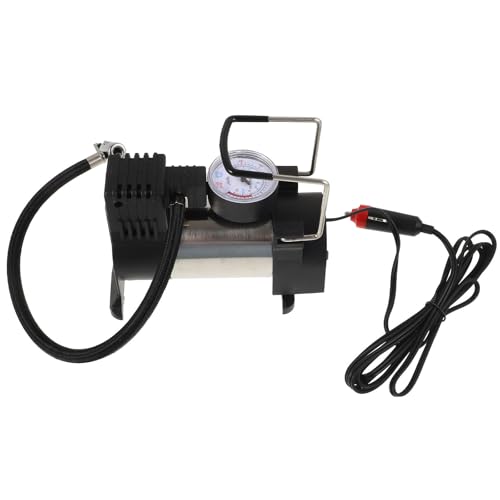 TOKIDNY Inflador de Neumáticos Portátil Eléctrico Compresor de Aire de 16 Cilindros, Presión Máxima 140 PSI, Compacto y Ligero, para Coche y Uso Automotriz, Apagado Automático y Luz Led,