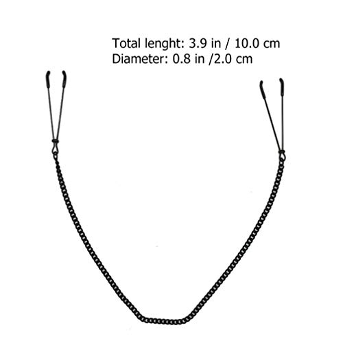 ARTIBETTER 2 Pares de Casais Seios Mamilo Grampos Clipe Com Corrente de Metal Brinquedos de Estimula