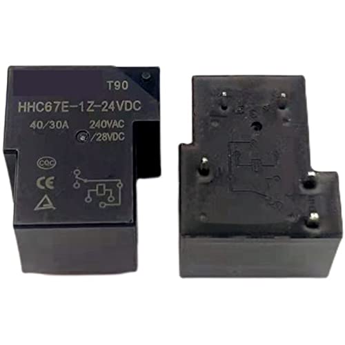 Relé HHC67E-1Z-24VDC con capacidad de 30A y 5 pines para alta conmutación