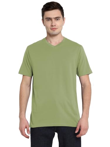 Image of Aventura Outfitters Men's V Neck 100% Cotton Regular Fit T-Shirt (Pack of 4)