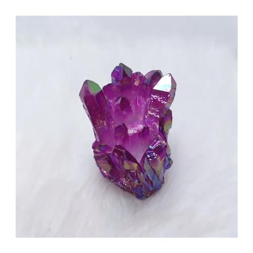 Amas de cristaux aura violette 180-200g - Grappe de quartz naturel authentique