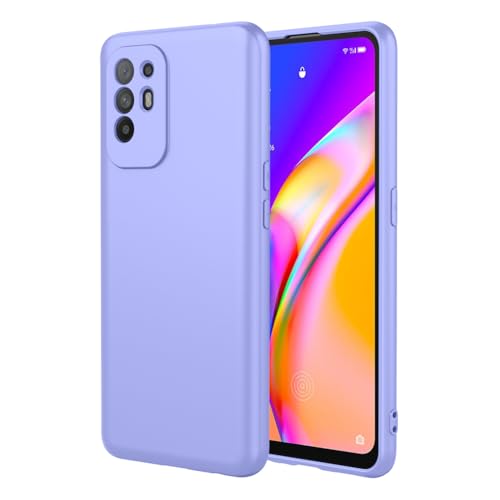 SEAHAI Case for OPPO A94 5G, Ultra Thin Silky-Soft Touch Liquid Silicone Phone Cover with Shockproof Airbag Design