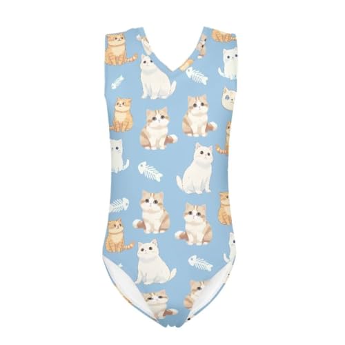 Image of Girls' Swimwear for 3-14 Cartoon Bathing Suit Girl Swimsuit Gym Leotard