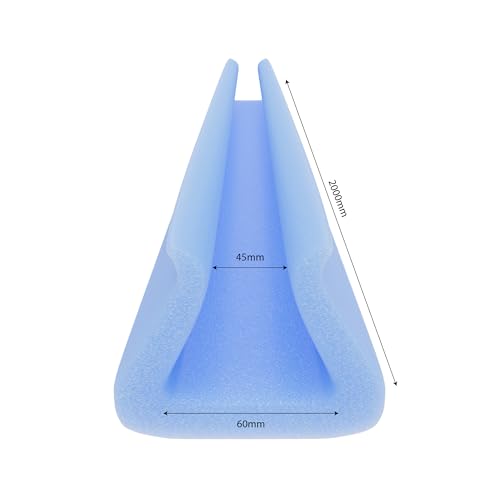 Foam Hand Rail, Door Frame & Spindle Protection - 2 mt 45mm x 60mm | Heavy Duty Lightweight Foam Flexible Protection | Trio Plus