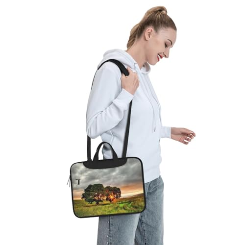 Sac pour ordinateur portable résistant aux chocs sacoche bandoulière lever de soleil