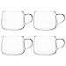 Produktbild LEONARDO HOME Tè per Te Teetassen 4er Set - Teebecher aus dickwandigem Borosilikatglas - Hergestellt in Handarbeit - Inhalt 450 ml - Spülmaschinenfest, 4 Teegläser transparent, 077385