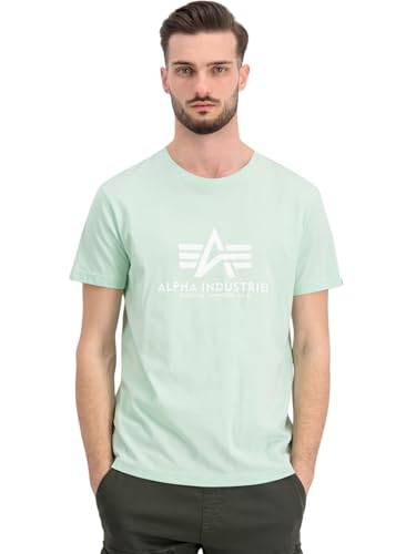 Alpha Industries Basic T-Shirt T-Shirt für Herren Mint – Ansicht 3