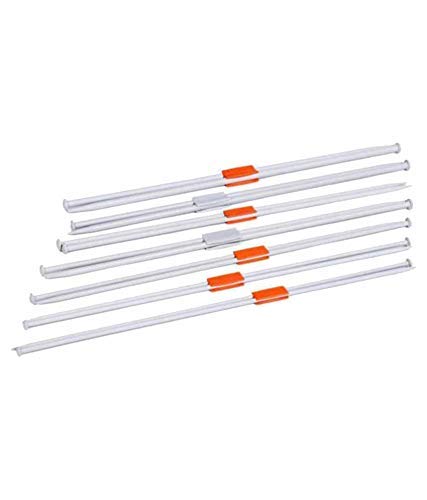 Image of Pony Single Point Round Knob Aluminium Cold Headed Knitting Pins /Knitting Needles (Grey, Size No. 6 to 12, Length 25cm)