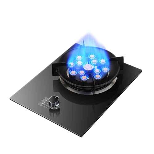 Placa De Gas, Estufa De Gas Feroz De 13 Cavidades con Protección contra Fallas De Llama, Escritorio De 5.2kw NG/GLP Y Cocina De Gas Integrada, For Acampar En Casa Al Aire Libre(NG)