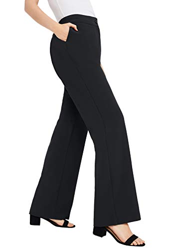 Jessica London Women's Plus Size Tummy Control Bi-Stretch Bootcut Pant