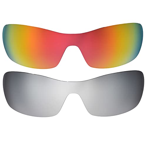 Lentilles pour Oakleys Radar Edge verres haute définition rouge titane
