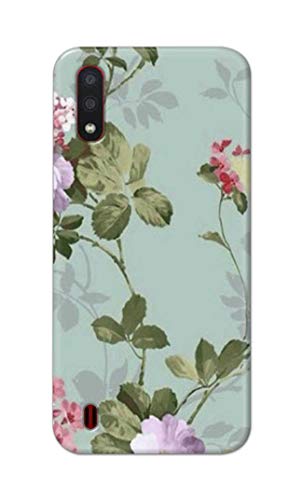 Image of Printed Hard Back Cover Case for Samsung Galaxy M01 Back Cover (Floral Painting) -1302