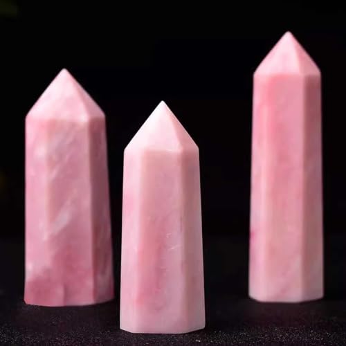 Obélisque en opale rose prisme de collection pour maison